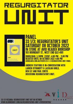 33 1/3 Oceania: Regurgitator’s UNIT book launches