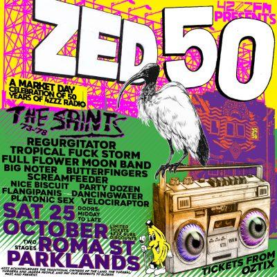 4ZZZ – ZED50 A Market Day celebration of 50 years of 4ZZZ radio. SAT 25 OCT – ROMA ST PARKLANDS Albert St, Spring Hill, Brisbane